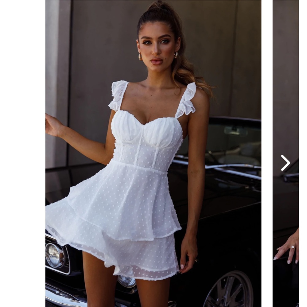 Selfie leslie white dress new with tags